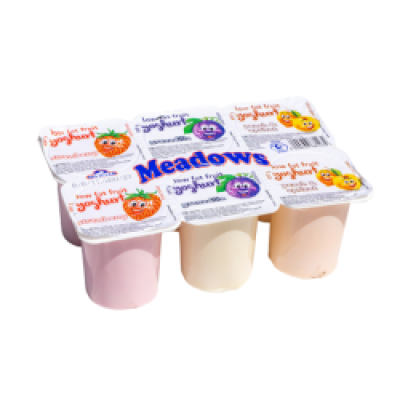 Meadows® 6 pack fruit yoghurts
